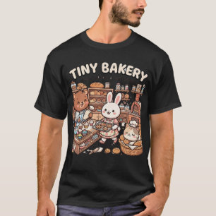 Cute animals baking cupcakes and bread T-Shirt
