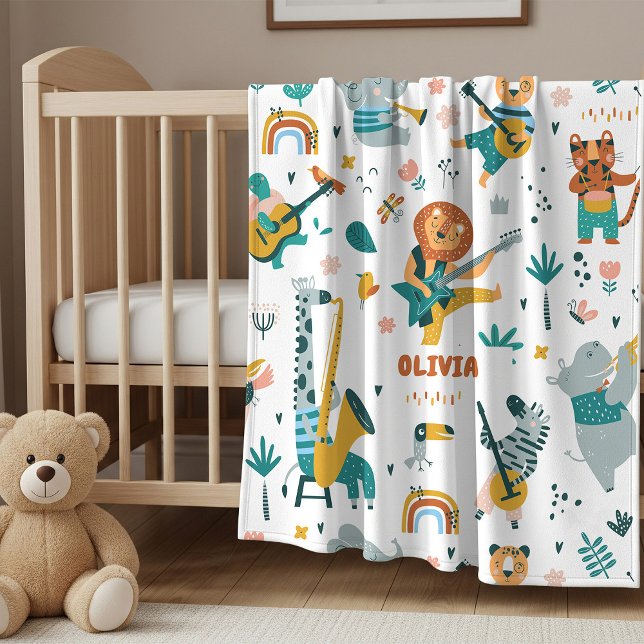 Cute Animals Bend  Fleece Blanket (Creator Uploaded)