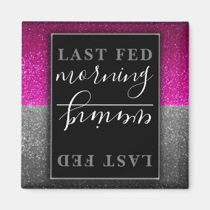 Cute Animals Cats Dogs Glitter Pet Food Reminder Magnet