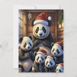 cute animals Christmas Card