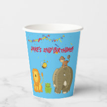 Cute Animals Customisable Birthday kids cup