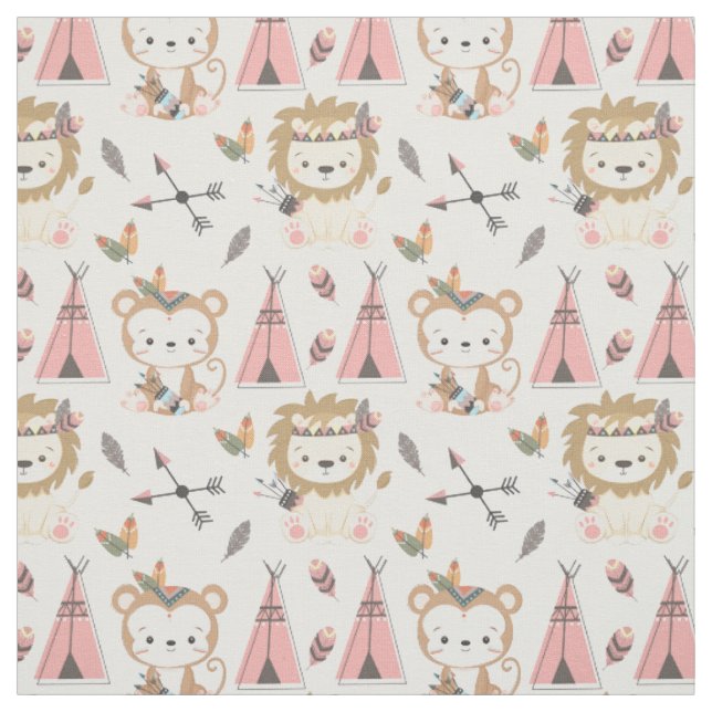 Cute Animals Fabric (Swatch)