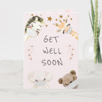 cute animals face masks get well