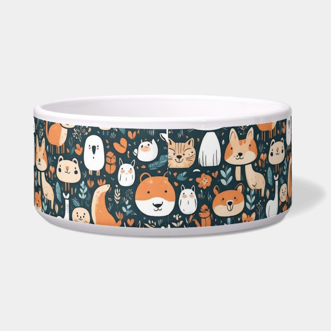 Cute animals fun design green decor (Front)