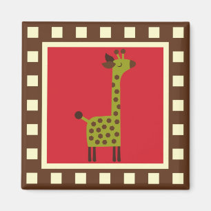 Cute Animals Giraffe Magnet