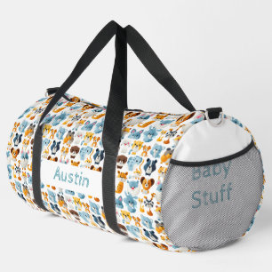 Cute Animals I Custom Name Duffle Bag