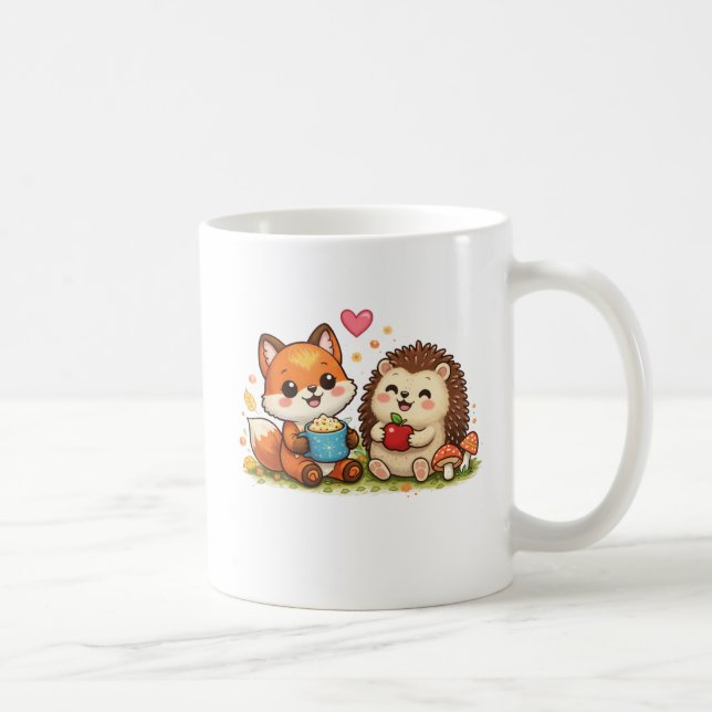 Cute Animals Illustration  Coffee Mug (Right)
