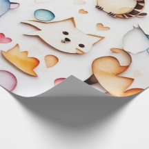 Cute animals lovely Wrapping Paper