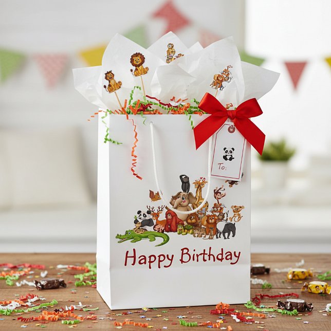 Cute animals medium gift bag (Creator Uploaded)