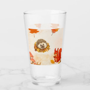 Cute animals on glass. glass