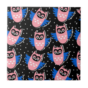 Cute Animals Pattern Ceramic Tile
