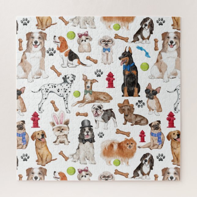 Cute Animals Pattern Design  Jigsaw Puzzle (Vertical)