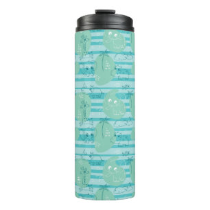 Cute animals playing with water 1 thermal tumbler