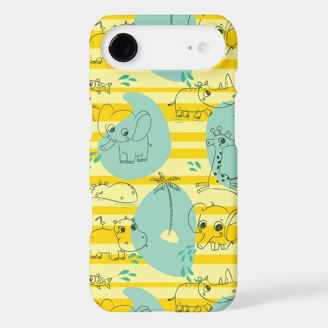 Cute animals playing with water 2 Case-Mate iPhone case (Back)