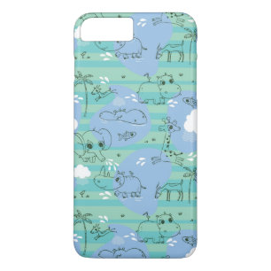 Cute animals playing with water 3 iPhone 8 plus/7 plus case