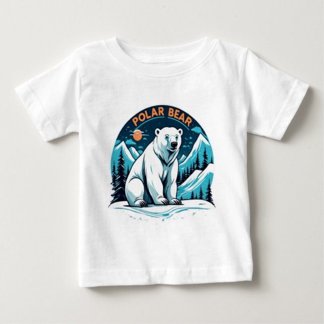  Cute animals polar bear  Baby T-Shirt (Front)