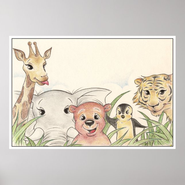 Cute Animals Poster (Front)