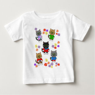Cute Animals t-shirt Cartoon Cats