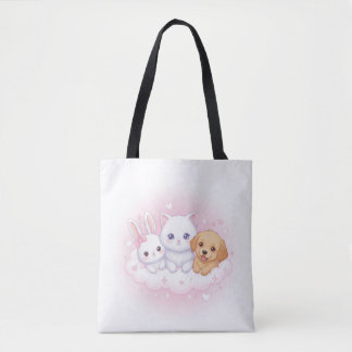 Cute animals  tote bag