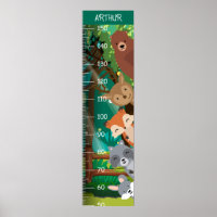 Cute Animals Woodland Growth Charts