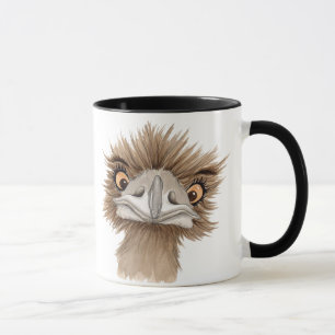 Cute Animated Australian Emu Mug