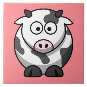 cute animated cow tile