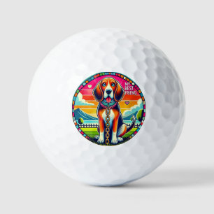 Cute Animated Dog Golf Fun ⛳🐶✨ Balls