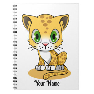 Cute Animated leopard Notebook