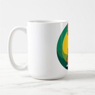 Cute Animated Puppy with Collar Coffee Mug