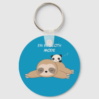 Cute animated sloth with panda bear