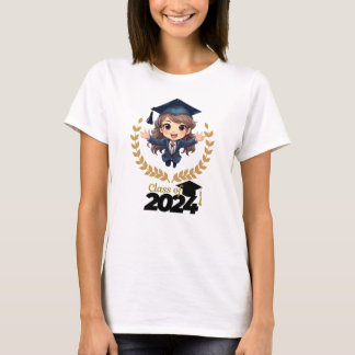 Cute Animation Graduate Name 2024 T-Shirt