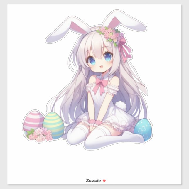 cute, anime bunny Easter (Sheet)