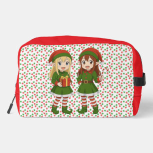 Cute anime Christmas elves Sweatshirt Dopp Kit