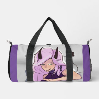 Cute Anime Demon Girl Character Duffel Bag