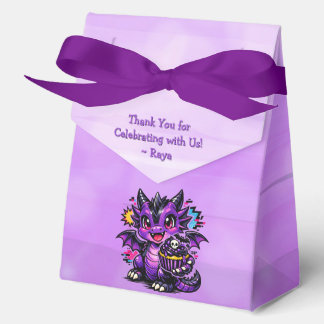 Cute Anime Dragon Girl's Birthday Party Thank You Favour Box