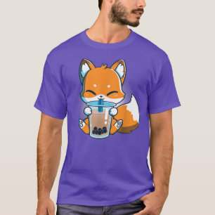 Cute Anime Fo Boba Drinking Kawaii Japanese Fo Bob T-Shirt