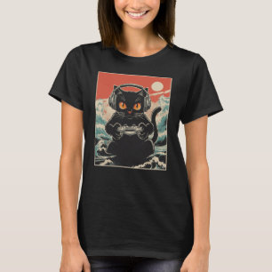 Cute Anime Gamer Kawaii Cat Japanese Gaming Gift B T-Shirt