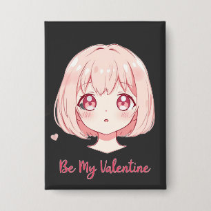 Cute Anime Girl - Be My Valentine T-Shirt