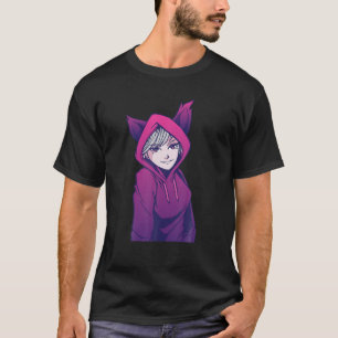 Cute Anime Girl - Fox Ears - Otaku - Japan Culture T-Shirt