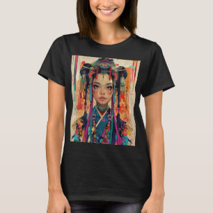 Cute anime girl in a kimono. T-Shirt