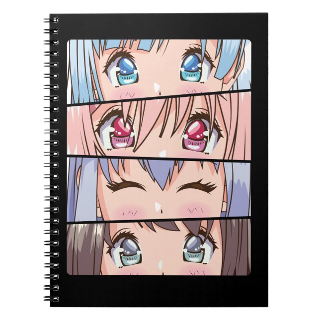 Cute Anime Girl Japan Comic Manga Anime Notebook (Front)