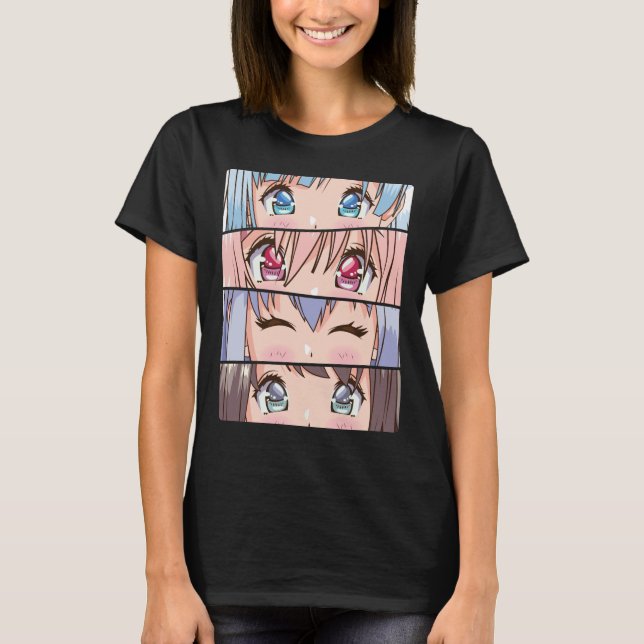 Cute Anime Girl Japan Comic Manga Anime T-Shirt (Front)