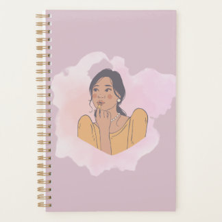 Cute Anime Girl Notebook Kawaii Aesthetic  Planner