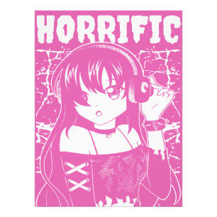 Cute anime girl photo print