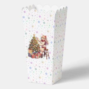 Cute Anime girl trimming the tree Favour Box