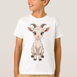 Cute Anime Goat with Big Eyes T-Shirt