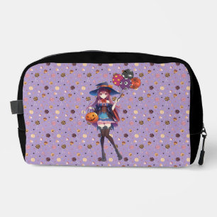 Cute Anime Halloween Witch Dopp Kit