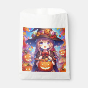 Cute Anime Halloween Witch Favour Bag