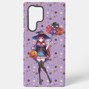 Cute Anime Halloween Witch Samsung Galaxy Case