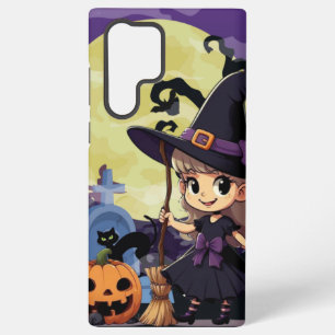 Cute Anime Halloween Witch Samsung Galaxy Case